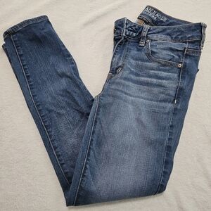 American Eagle Blue Jeggings Comfortable Denim